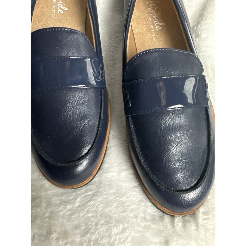 LifeStride Zee Slip On Loafers Comfort Flats Preppy Navy Blue Size 11 NWOT - Picture 2 of 7